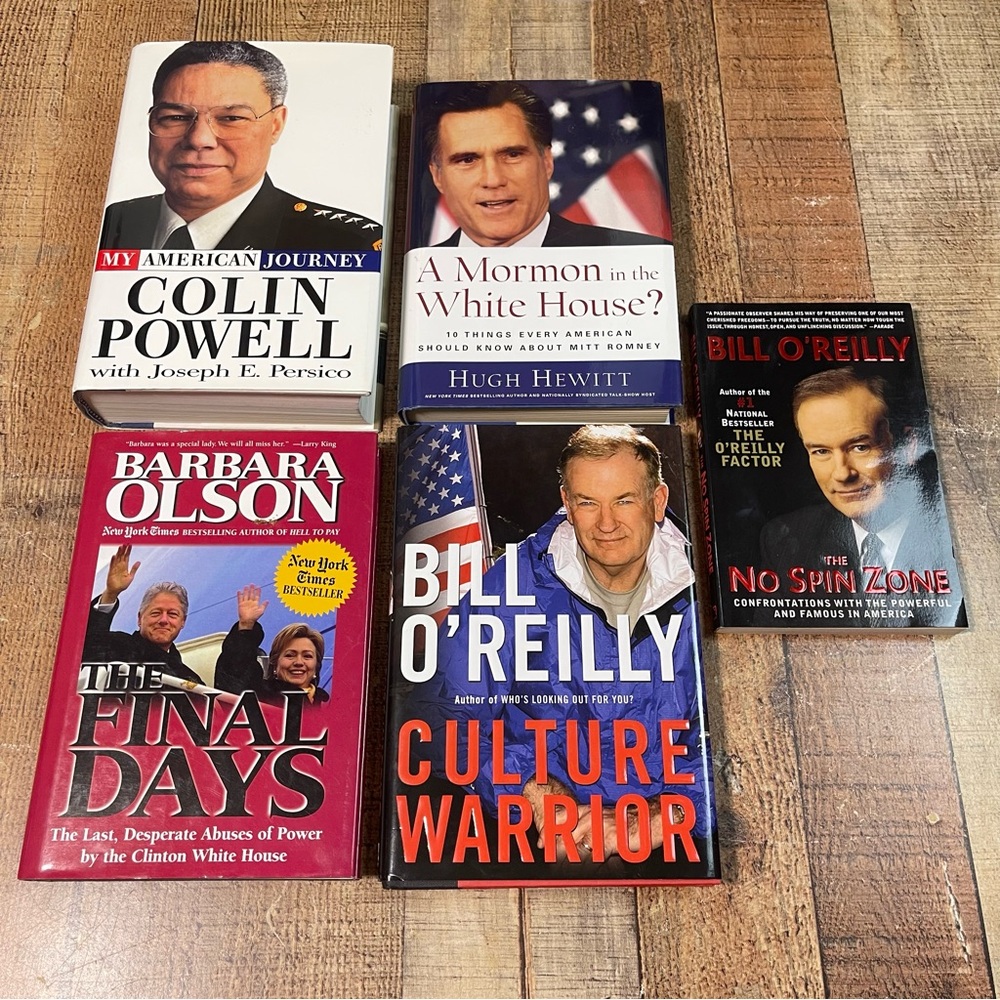 Colin Powell Mitt Romney Bill O’ Reilly Bill Hilary Clinton Book Bundle History